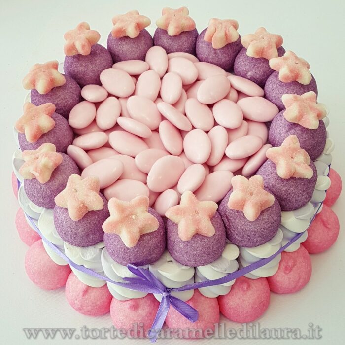 Cake Confetti Rosa e Lilla -0