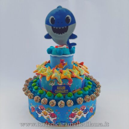 Torta Baby Shark 3 Piani -0
