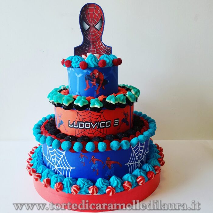 Torta Spiderman 4 Piani -0