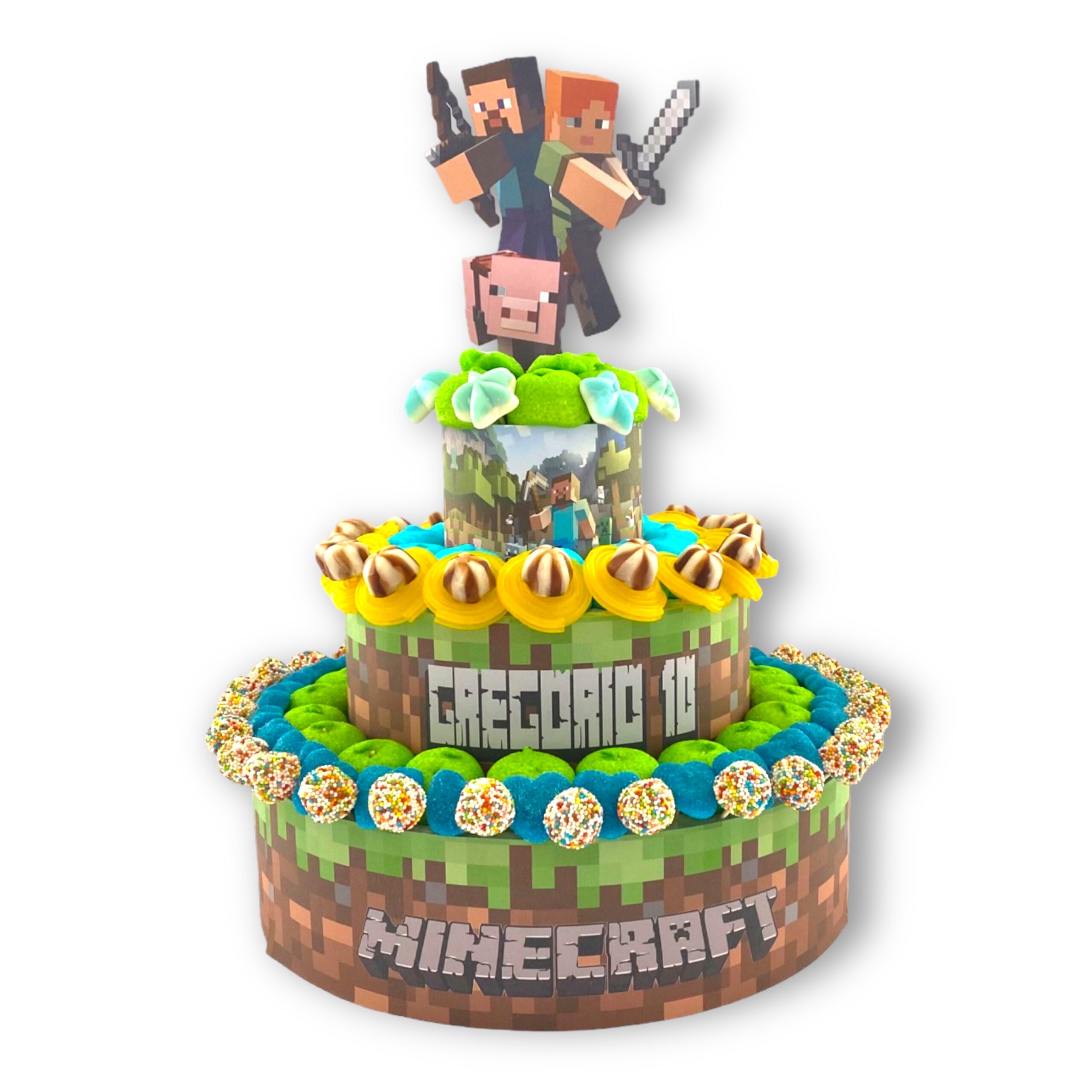 Torta Minecraft » Torte di Caramelle di Laura
