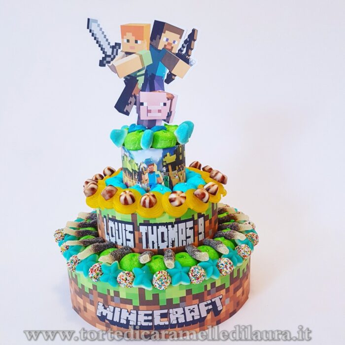 Torta Minecraft 3 Piani-0