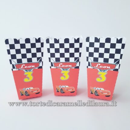 Box Porta Popcorn Caramelle Cars-0