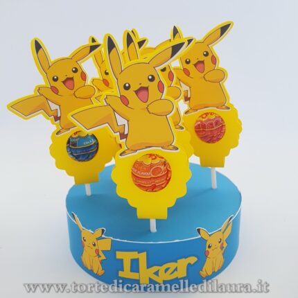 Base con Chupa Chups Pikachu Pokemon -0