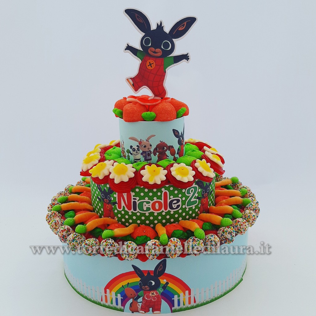 Torta Bing 3 piani Rainbow