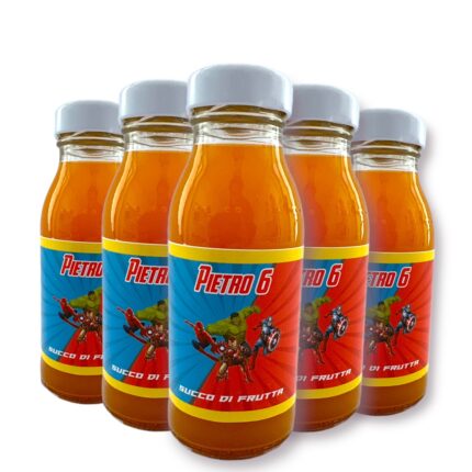 Etichette Succo di Frutta Super Eroi