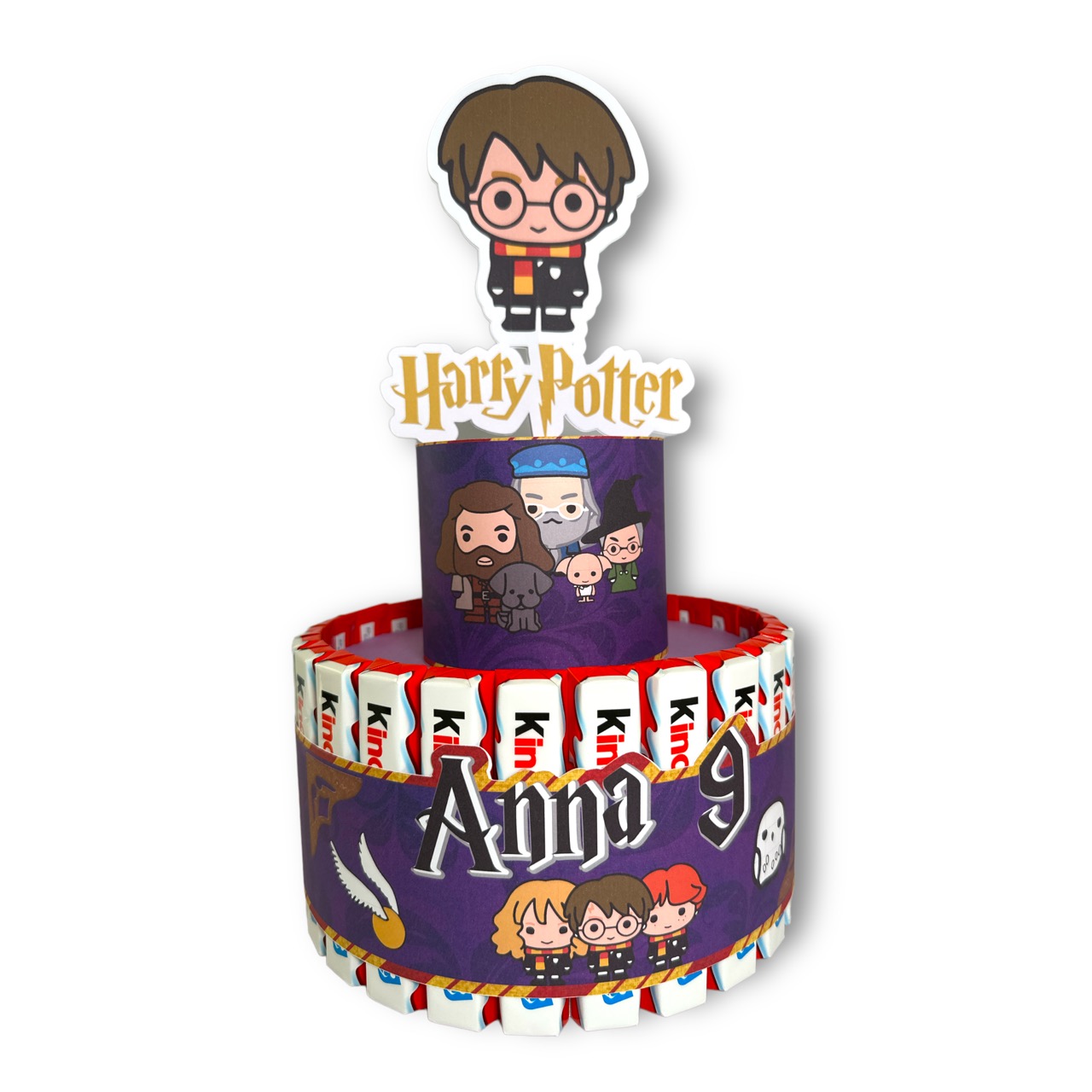 Torta 25 Barrette Kinder Maxi Harry Potter Pop » Torte di Caramelle di Laura