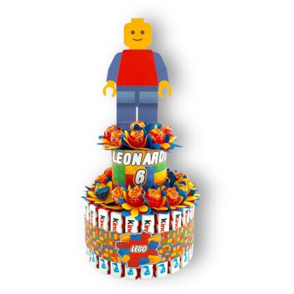 Torta Lego 25 Chupa Chups 25 Kinder Maxi