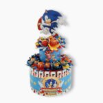 Torta Sonic 25 Chupa Chups 25 barrette di cioccolato