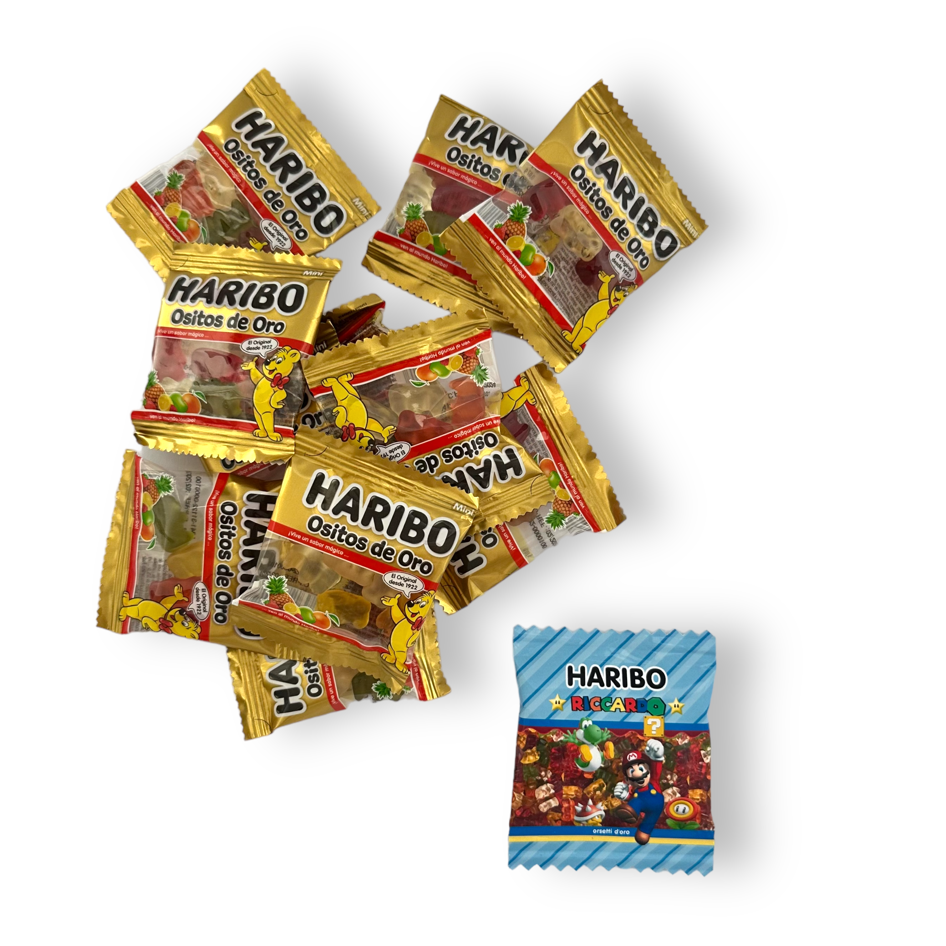 Mini Haribo Orsetti 12g Super Mario » Torte di Caramelle di Laura