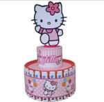Torta barrette di cioccolato Hello Kitty
