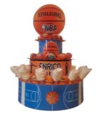 Torta Marshmallow e caramelle confezionate Basket - immagine 2